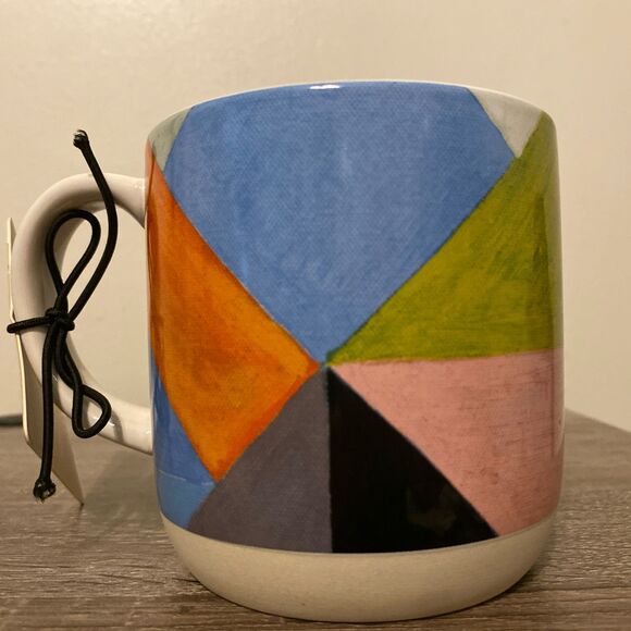 Artlifting Stoneware Mug Cup Pyramid Geometric Designer Jeffrey Powers New 16oz - Picture 3 of 8